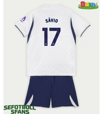 Tottenham Hotspur Savio #17 Hemmaställ Barn 2026-27 Kortärmad (+ Korta byxor)